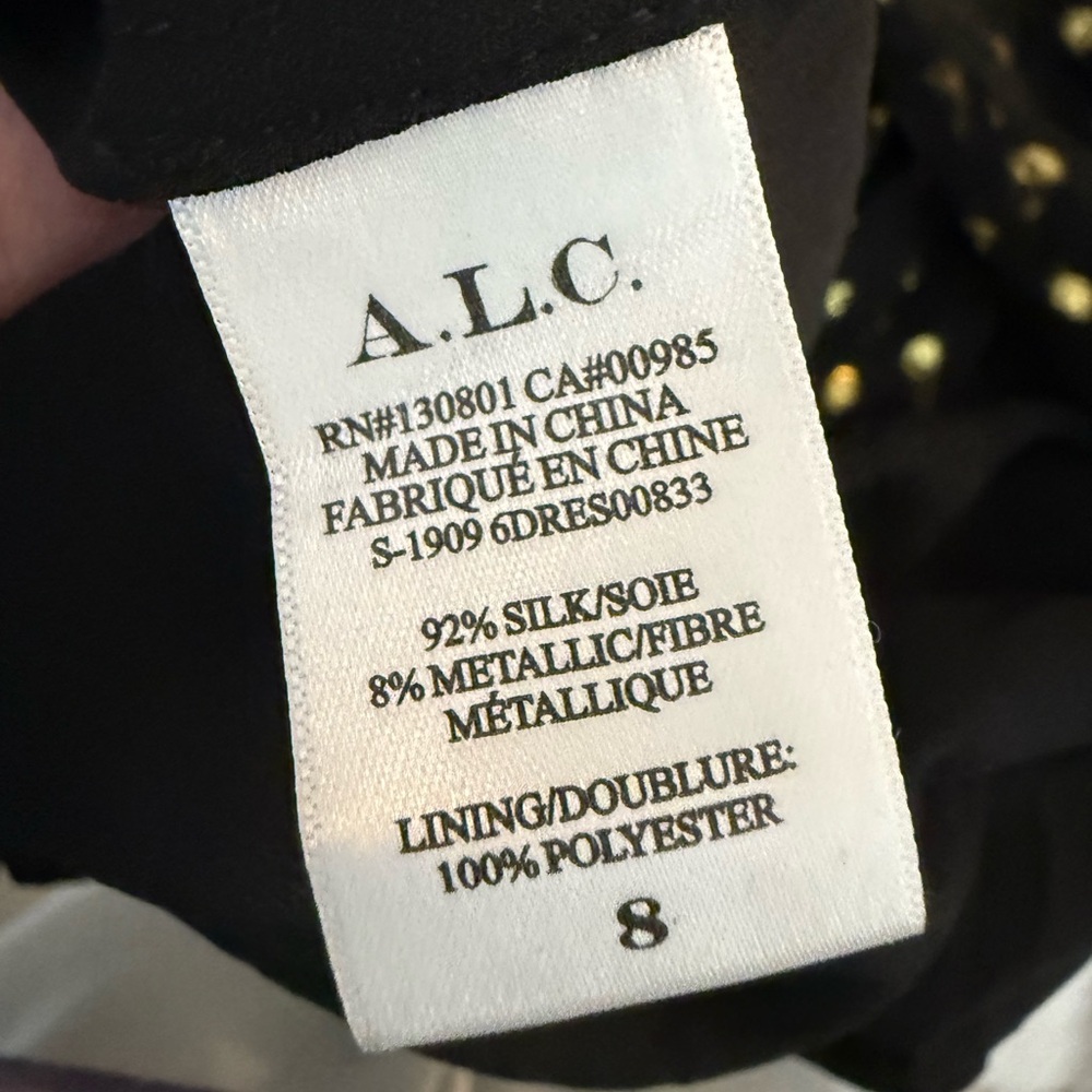 A.L.C. Sidney Metallic Dot Dress - Picture 4 of 12